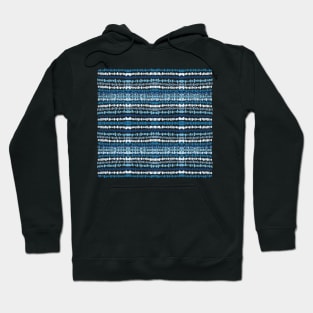 Modern simple trendy blue striped pattern Hoodie